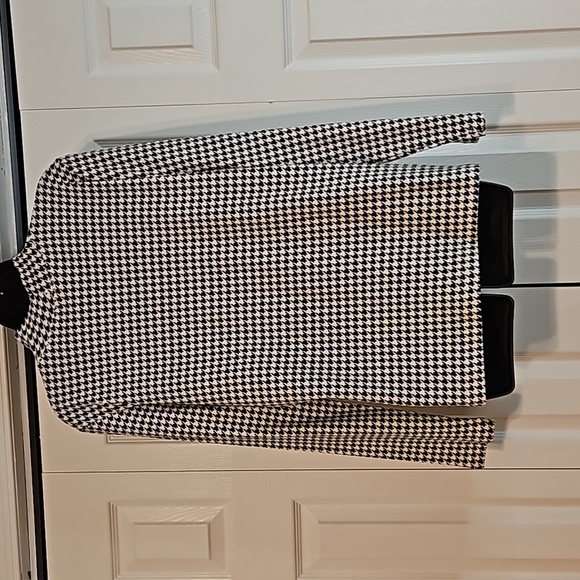 Karen Scott Hounds Tooth  Mock Turtleneck - Picture 2 of 2